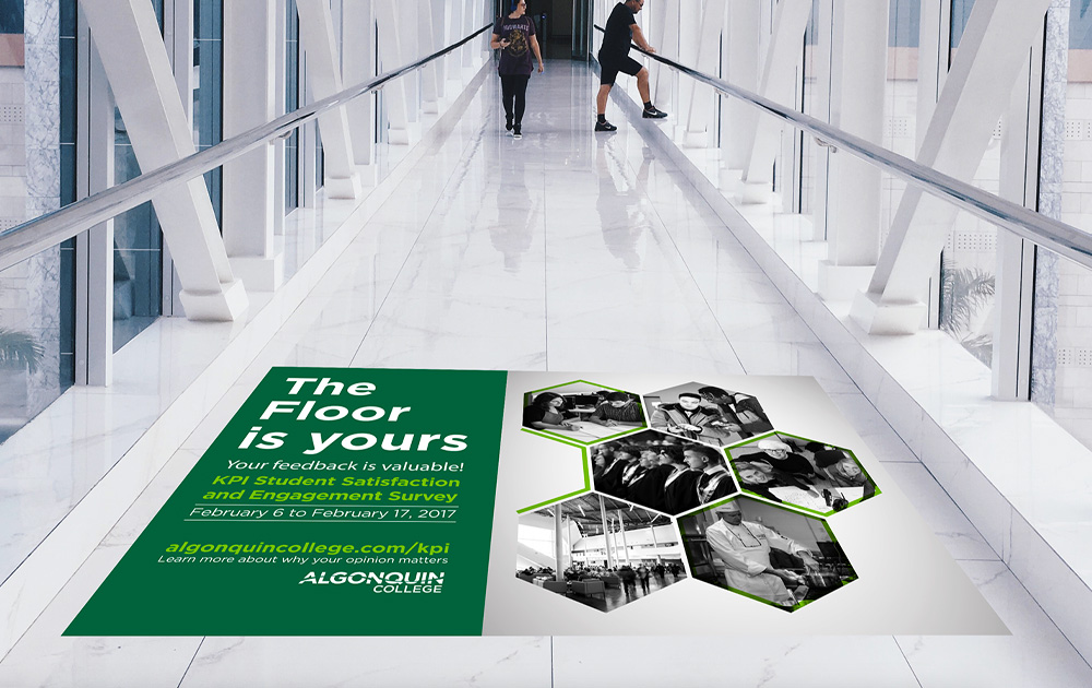 Office and corporate spaces floor graphics